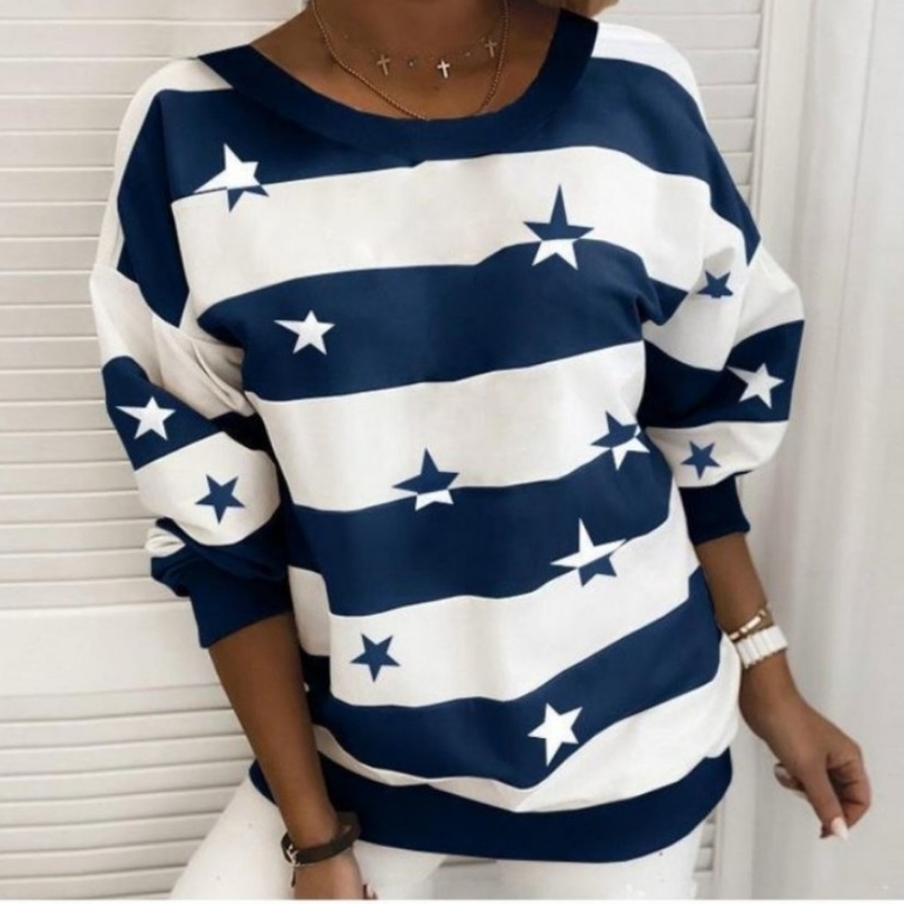 Stars & Stripes Long Sleeve Top